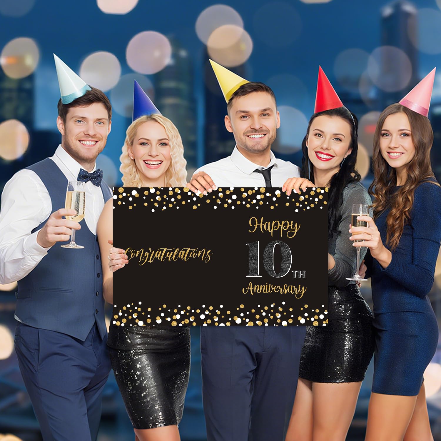Amazon.com: 10 Year Anniversary Card for Work,Happy 10th